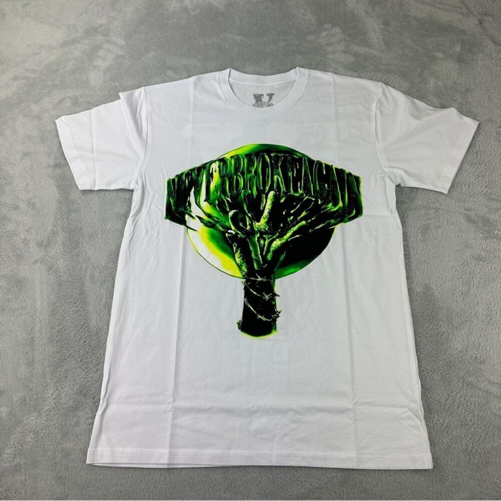 Vlone x Never Broke Again Slime White T-Shirt Medium